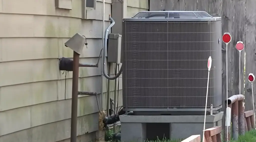 Air conditioner installed in the perfect location to deliver even cooling across the entire room.