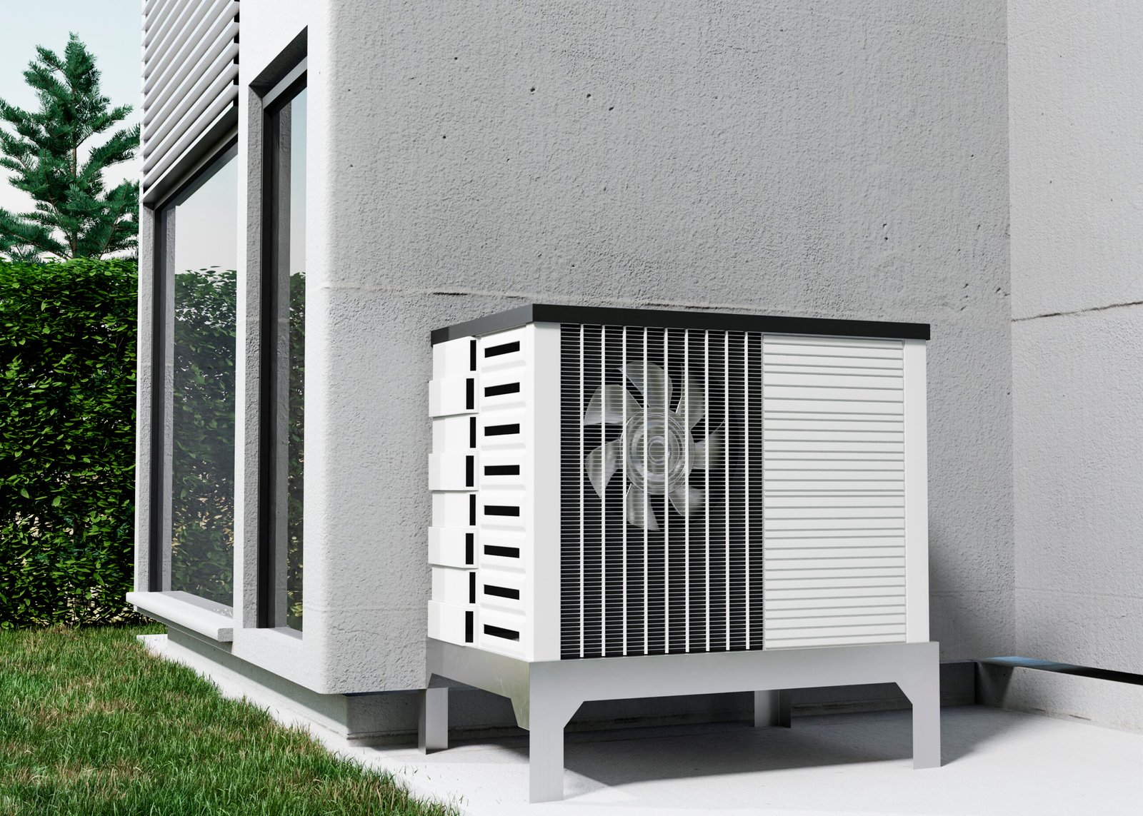 Professional air filtration setup improving indoor air quality